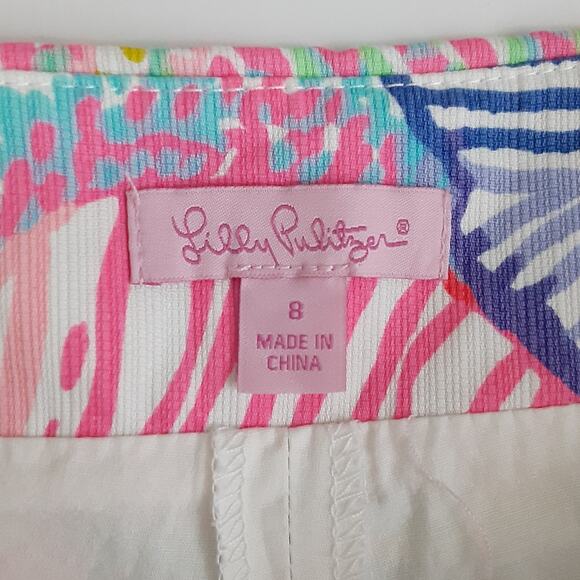 Lilly Pulitzer January Skort Roar of the Seas Coral Ocean Womens 8 Pickleball - Picture 8 of 15